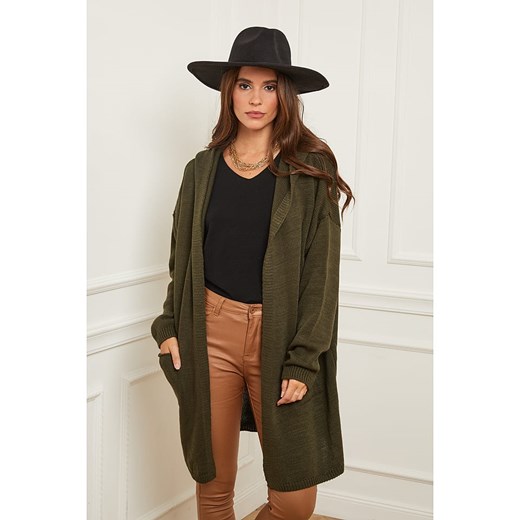 L&apos;armoire de Suzette Kardigan w kolorze oliwkowym ze sklepu Limango Polska w kategorii Swetry damskie - zdjęcie 187785735