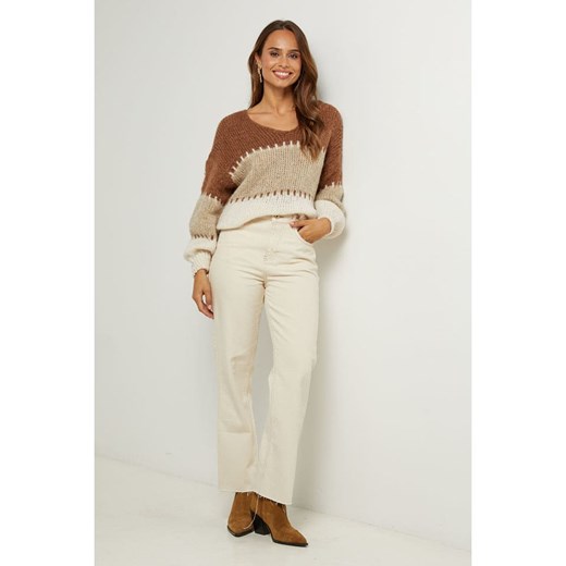 L&apos;armoire de Suzette Sweter w kolorze jasnobrązowo-beżowym ze sklepu Limango Polska w kategorii Swetry damskie - zdjęcie 187785755