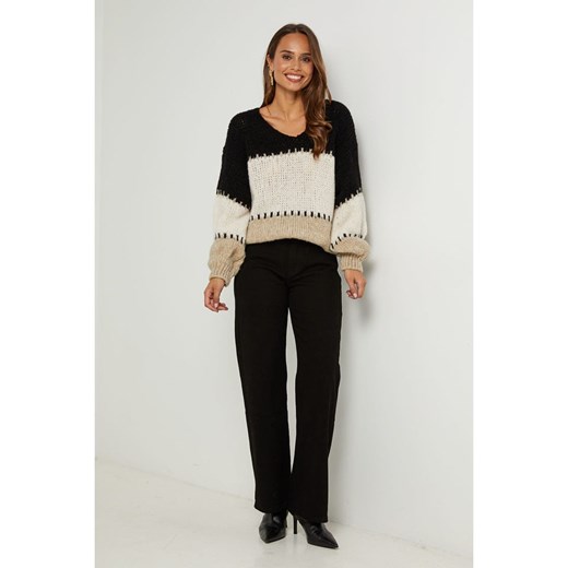 L&apos;armoire de Suzette Sweter w kolorze czarno-kremowym ze sklepu Limango Polska w kategorii Swetry damskie - zdjęcie 187785765