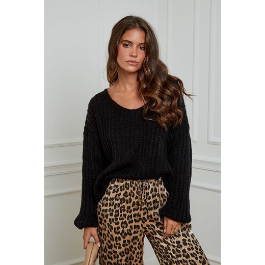 L&apos;armoire de Suzette Sweter w kolorze czarnym ze sklepu Limango Polska w kategorii Swetry damskie - zdjęcie 187785829