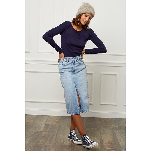 Soft Cashmere Sweter w kolorze granatowym ze sklepu Limango Polska w kategorii Swetry damskie - zdjęcie 187786018