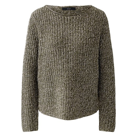 Oui Sweter w kolorze oliwkowo-jasnoróżowym ze sklepu Limango Polska w kategorii Swetry damskie - zdjęcie 187786219