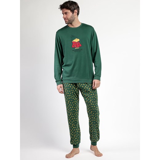 Peanuts Piżama &quot;Peanuts&quot; w kolorze zielonym ze sklepu Limango Polska w kategorii Piżamy męskie - zdjęcie 187786338
