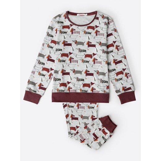 admas Piżama &quot;Admas&quot; w kolorze szaro-bordowym ze sklepu Limango Polska w kategorii Piżamy dziecięce - zdjęcie 187786445