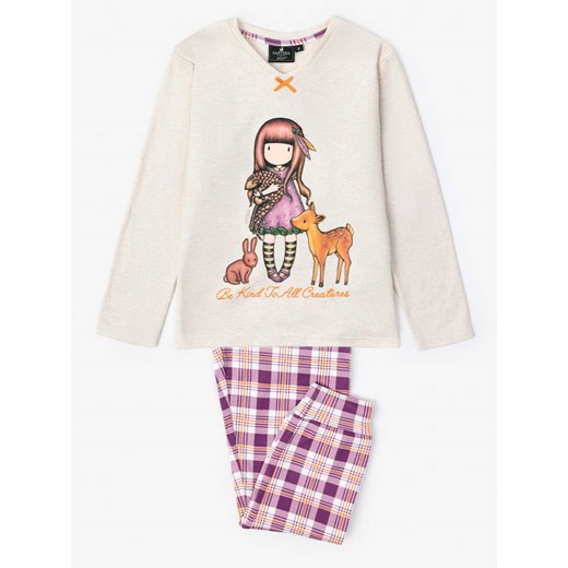 SANTORO London Piżama &quot;Santoro Gorjuss&quot; w kolorze kremowo-fioletowym ze sklepu Limango Polska w kategorii Piżamy dziecięce - zdjęcie 187786457