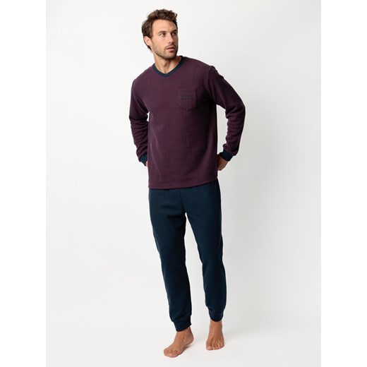 admas Piżama &quot;Magnific&quot; w kolorze bordowo-granatowym ze sklepu Limango Polska w kategorii Piżamy męskie - zdjęcie 187786579