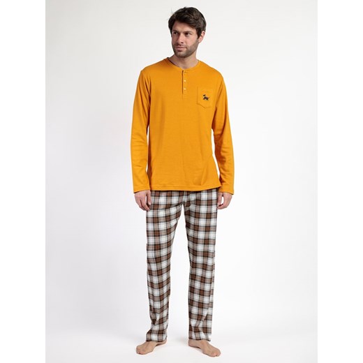 admas Piżama &quot;Admas&quot; w kolorze pomarańczowo-czarnym ze sklepu Limango Polska w kategorii Piżamy męskie - zdjęcie 187786607