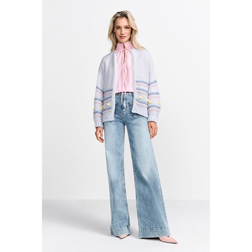 Rich &amp; Royal Kardigan w kolorze błękitno-jasnoróżowym ze sklepu Limango Polska w kategorii Swetry damskie - zdjęcie 187787187