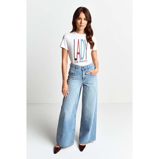 Rich &amp; Royal Koszulka w kolorze białym ze sklepu Limango Polska w kategorii Bluzki damskie - zdjęcie 187787606