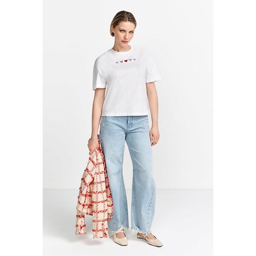 Rich &amp; Royal Koszulka w kolorze białym ze sklepu Limango Polska w kategorii Bluzki damskie - zdjęcie 187787697