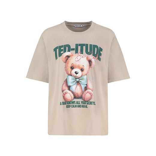 Sublevel Koszulka w kolorze beżowym ze sklepu Limango Polska w kategorii Bluzki damskie - zdjęcie 187787885