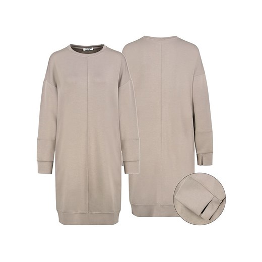 Sublevel Sukienka dresowa w kolorze beżowym ze sklepu Limango Polska w kategorii Sukienki - zdjęcie 187788027