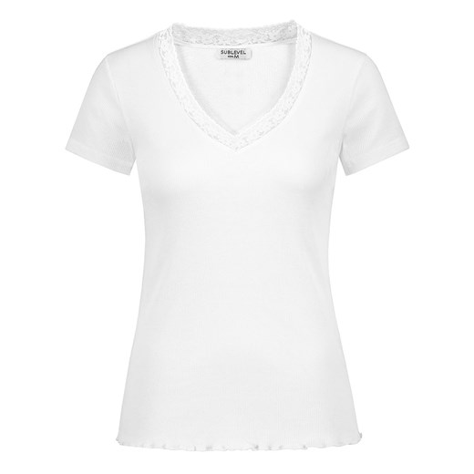 Sublevel Koszulka w kolorze białym ze sklepu Limango Polska w kategorii Bluzki damskie - zdjęcie 187788986