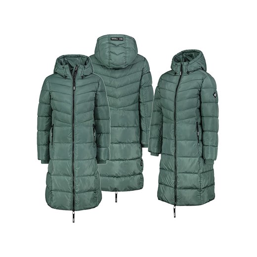 Sublevel Płaszcz pikowany w kolorze zielonym ze sklepu Limango Polska w kategorii Kurtki damskie - zdjęcie 187789278