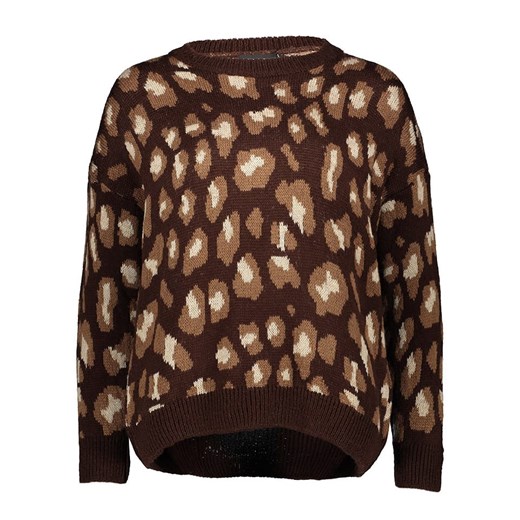 Sublevel Sweter w kolorze ciemnobrązowo-jasnobrązowym ze sklepu Limango Polska w kategorii Swetry damskie - zdjęcie 187789837