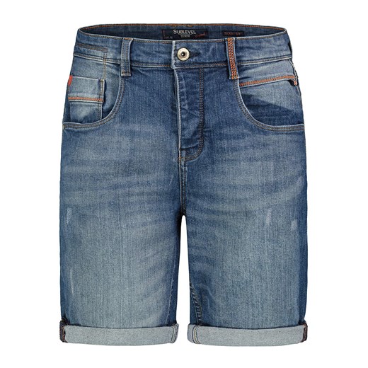 Sublevel Bermudy dżinsowe w kolorze niebieskim ze sklepu Limango Polska w kategorii Spodenki męskie - zdjęcie 187790015