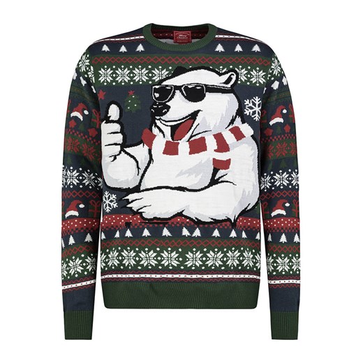 Sublevel Sweter w kolorze ciemnozielonym ze sklepu Limango Polska w kategorii Swetry męskie - zdjęcie 187790017