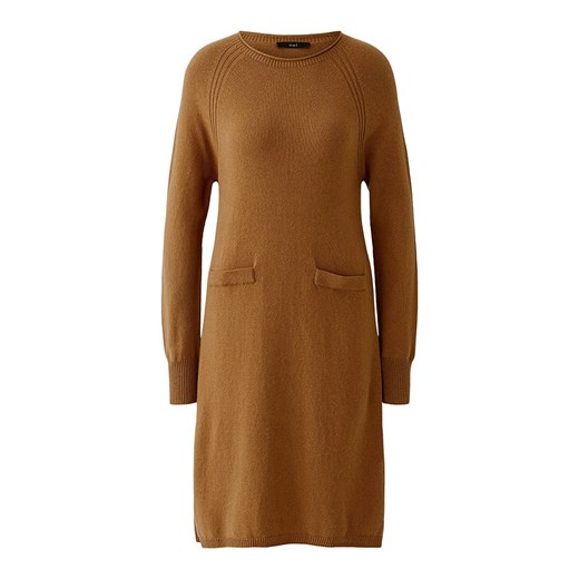 Oui Dzianinowa sukienka w kolorze karmelowym ze sklepu Limango Polska w kategorii Sukienki - zdjęcie 187790096