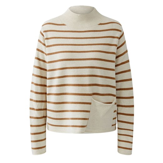 Oui Sweter w kolorze karmelowo-kremowym ze sklepu Limango Polska w kategorii Swetry damskie - zdjęcie 187790125