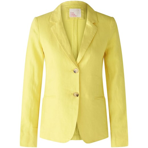 Oui Lniany blezer w kolorze żółtym ze sklepu Limango Polska w kategorii Marynarki damskie - zdjęcie 187790188