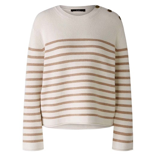 Oui Sweter w kolorze biało-karmelowym ze sklepu Limango Polska w kategorii Swetry damskie - zdjęcie 187790396