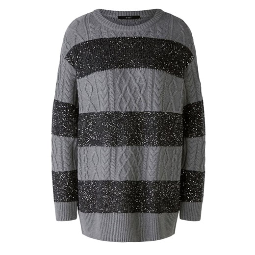 Oui Sweter w kolorze szaro-srebrnym ze sklepu Limango Polska w kategorii Swetry damskie - zdjęcie 187790415