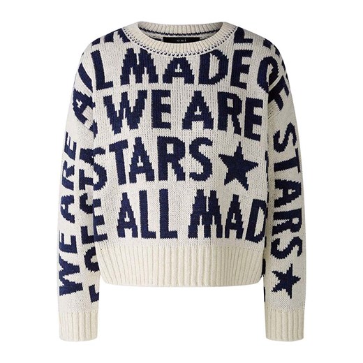 Oui Sweter w kolorze kremowo-granatowym 44 promocyjna cena Limango Polska