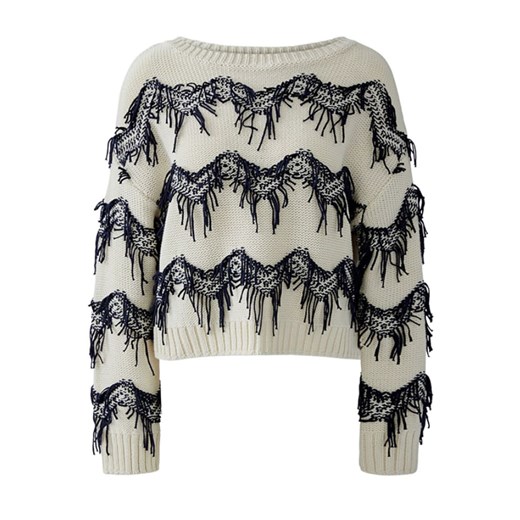 Oui Sweter w kolorze biało-granatowym ze sklepu Limango Polska w kategorii Swetry damskie - zdjęcie 187790656