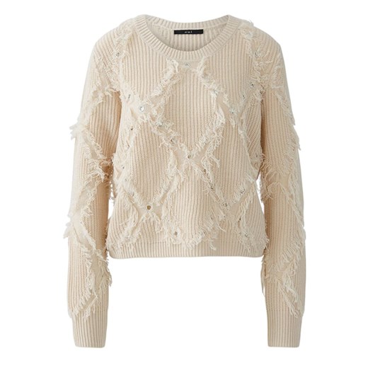 Oui Sweter w kolorze beżowym ze sklepu Limango Polska w kategorii Swetry damskie - zdjęcie 187790677