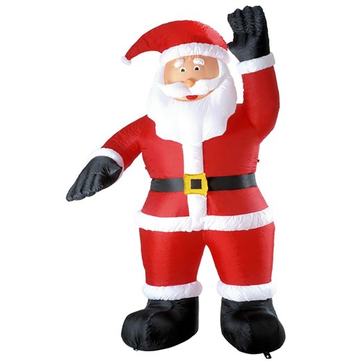 Widmann Dmuchany Święty Mikołaj w kolorze czerwono-biało-czarnym - wys. 244 cm ze sklepu Limango Polska w kategorii Dekoracje - zdjęcie 187791328