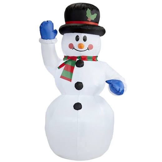 Widmann Dmuchany bałwany w kolorze białym - wys. 150 cm ze sklepu Limango Polska w kategorii Dekoracje - zdjęcie 187791337