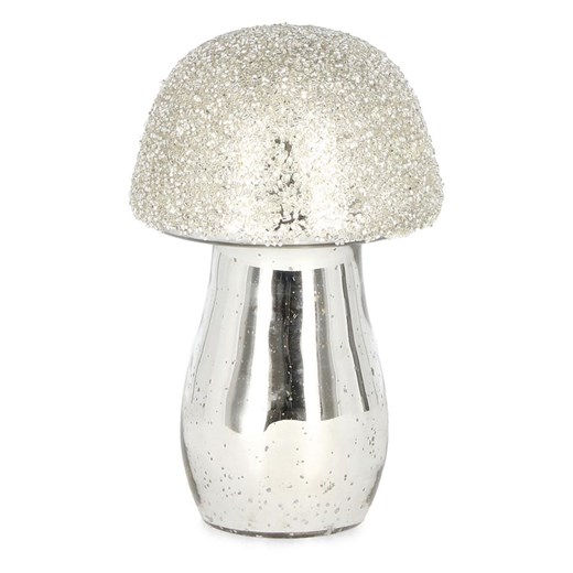 Bizzotto Figurka dekoracyjna &quot;Mushroom&quot; w kolorze srebrnym - wys. 21,5 cm ze sklepu Limango Polska w kategorii Dekoracje - zdjęcie 187791509