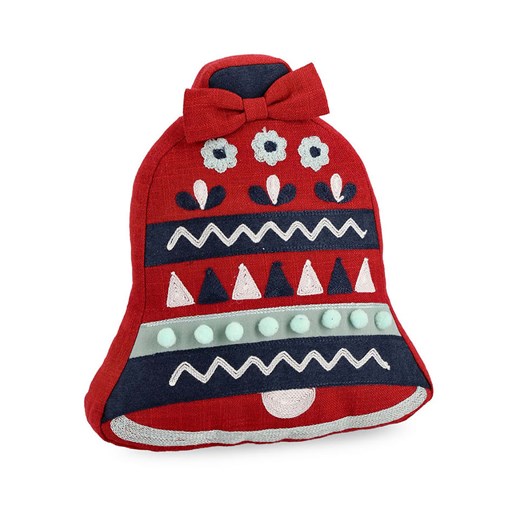 Bizzotto Poduszka &quot;Bell&quot; w kolorze czerwonym - 33 x 30 cm ze sklepu Limango Polska w kategorii Poduszki dekoracyjne - zdjęcie 187791515