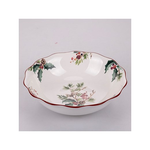 Villa d´Este Salaterka &quot;Vintage Xmas&quot; w kolorze białym ze wzorem - Ø Villa D´este onesize wyprzedaż Limango Polska