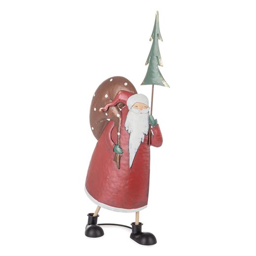 Bizzotto Figurka dekoracyjna &quot;Santa&quot; w kolorze czerwonym - wys. 61 cm ze sklepu Limango Polska w kategorii Dekoracje - zdjęcie 187791538