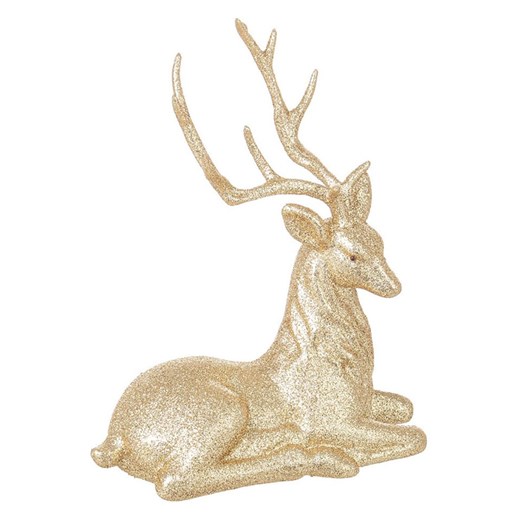 Bizzotto Figurka dekoracyjna &quot;Reindeer&quot; w kolorze złotym - wys. 23 cm ze sklepu Limango Polska w kategorii Dekoracje - zdjęcie 187791716