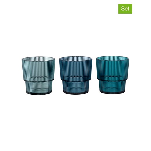 Villa d´Este Szklanki (12 szt.) &quot;Unico&quot; w kolorze niebieskim - 300 ml ze sklepu Limango Polska w kategorii Naczynia - zdjęcie 187791899