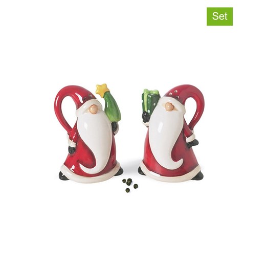 Trendy Kitchen by EXCÉLSA 2-częściowy zestaw przyprawników w kolorze czerwono-białym ze sklepu Limango Polska w kategorii Młynki do soli i pieprzu - zdjęcie 187791969