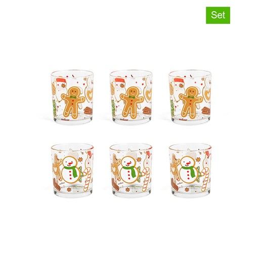 Trendy Kitchen by EXCÉLSA Szklanki (6 szt.) &quot;Wonderful Ginger&quot; w kolorze jasnobrązowo-czerwonym - 250 ml ze sklepu Limango Polska w kategorii Naczynia - zdjęcie 187792075