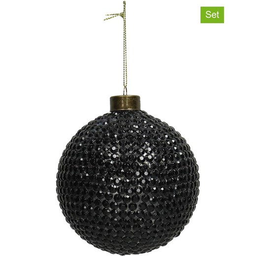 Kersten Bombki (2 szt.) w kolorze czarnym - Ø 10 cm ze sklepu Limango Polska w kategorii Dekoracje bożonarodzeniowe - zdjęcie 187792649