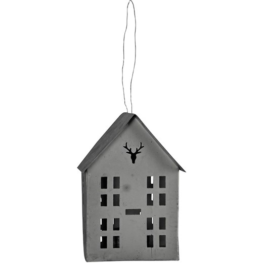 POSIWIO Świecznik &quot;House&quot; w kolorze szarym - 11 x 16 x 8 cm ze sklepu Limango Polska w kategorii Świeczniki - zdjęcie 187792675