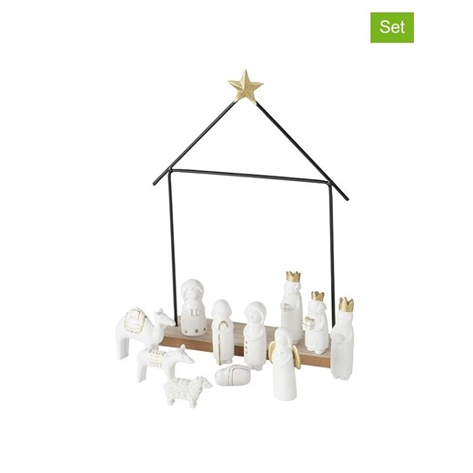 Boltze 12-częściowy zestaw &quot;Natos&quot; w kolorze biało-czarnym - 22 x 32 x Boltze onesize okazja Limango Polska