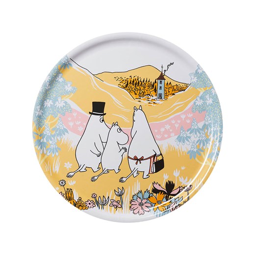 Moomin Talerz &quot;Family Time&quot; w kolorze pomarańczowym ze wzorem do serwowania - Ø 35 cm ze sklepu Limango Polska w kategorii Misy i tace dekoracyjne - zdjęcie 187794097