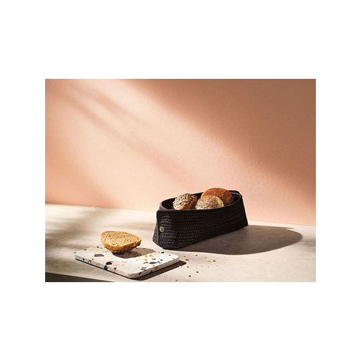 RIG-TIG Koszyk &quot;Knit it&quot; w kolorze czarnym na pieczywo - 30 x 10 x 15 cm ze sklepu Limango Polska w kategorii Pojemniki kuchenne - zdjęcie 187794139