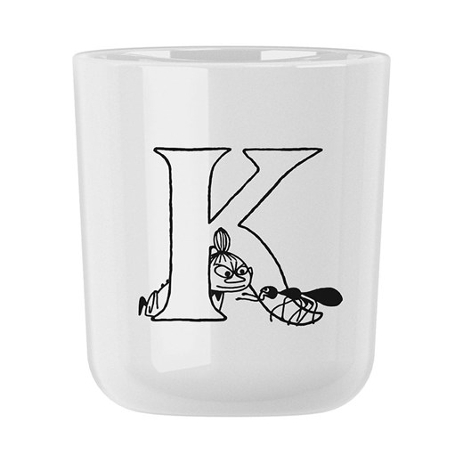 RIG-TIG Kubek &quot;Moomin ABC - K&quot; w kolorze białym - 200 ml ze sklepu Limango Polska w kategorii Kubki - zdjęcie 187794228