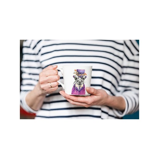 Mikasa Kubek &quot;Mouse&quot; w kolorze biało-fioletowym - 380 ml ze sklepu Limango Polska w kategorii Naczynia - zdjęcie 187794249