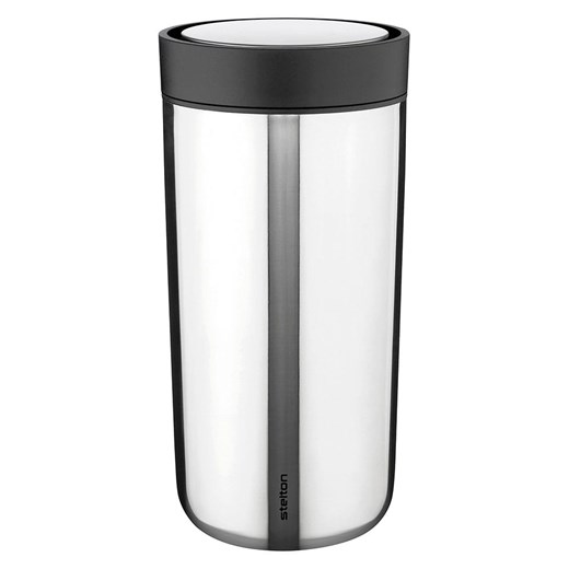 Stelton Kubek termiczny &quot;To Go Click&quot; w kolorze srebrnym - 400 ml ze sklepu Limango Polska w kategorii Kubki termiczne - zdjęcie 187794297