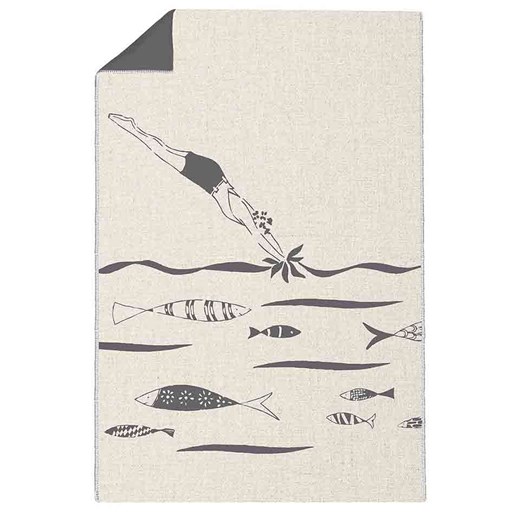 ppd Koc &quot;Atelier Plongeuse&quot; w kolorze kremowym - 200 x 140 cm ze sklepu Limango Polska w kategorii Tekstylia - zdjęcie 187794417