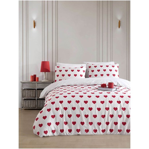 Colourful Cotton Komplet pościeli &quot;Chole&quot; w kolorze biało-czerwonym Colourful Cotton 200x200 cm okazja Limango Polska