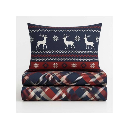 Colourful Cotton Komplet pościeli w kolorze granatowo-czerwonym Colourful Cotton 140x200 cm okazyjna cena Limango Polska